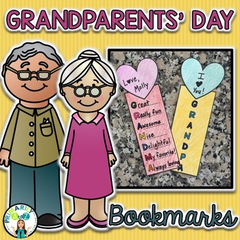 Preview of Grandparents' Day Bookmarks {Acrostic Poems}