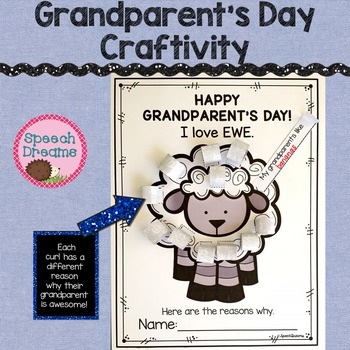 Preview of Grandparents Day Craft 