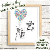 Fathers Day Craft Card Fathers Day Questionaire Poem Handp