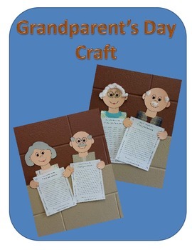 Preview of Grandparent's Day Craft and Writing Template
