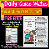 Grandparents Day Free Writing Activities