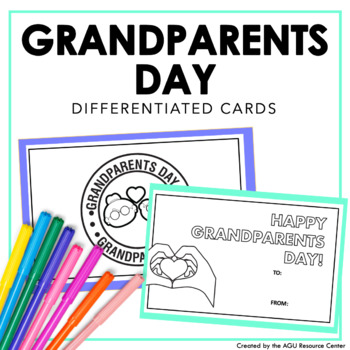 Grandparents Day Greeting Cards | Differentiated Writing for Special ...