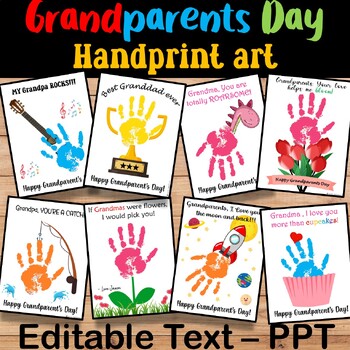 Grandma Gift, Gifts for Grandma From Grandkids, DIY Gift From Kids,  Handprint Art, Mother's Day Gift, Handprint Keepsake 