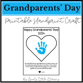 grandparents poem with handprints clipart
