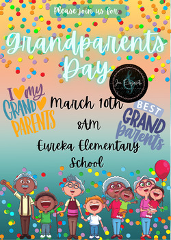 Grandparents Day Invitation Template by Jen Elizabeth s Music Store