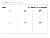 Grandparents Day Order of Operations PreAlgebra