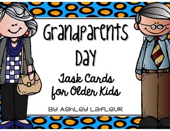 Preview of Grandparents Day Task Cards for Older Kids