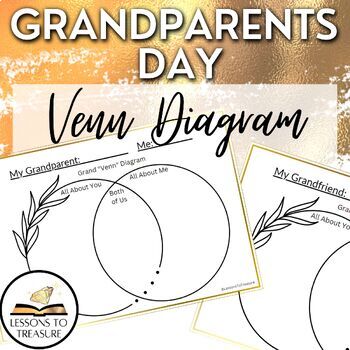 Preview of Grandparents Day Venn Diagram (Grandparent and Grandfriend)