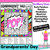 Grandparents Day Word Search Activity : Coloring Early Fin