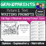 Grandparents Day Writing Prompts with Pictures (Opinion, E