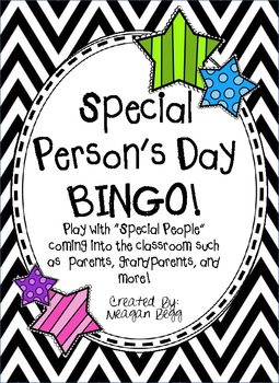 Preview of Grandparent's Day or Special Person's Day BINGO!