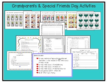 Grandparents and Special Friends Day Bundle by Lisa Kennedy | TPT