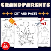 Grandparents day Cut And Paste Activities -  Scissor Skill