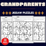 Grandparents day Jigsaw Coloring puzzles - Fun September G