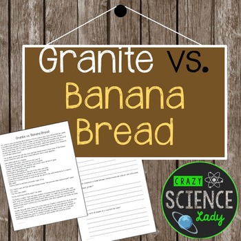 Preview of Granite vs. Banana Bread Close Reading **Freebie**