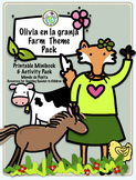 Granja Farm Minibook & Activity Pack Spanish Printable Minibook