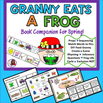 Preview of Old Lady Eats A Frog Spring Book Companion & Craft