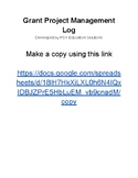Grant Project Management Log
