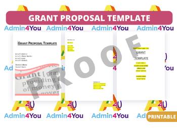 Preview of Grant Proposal Template with Cover Letter Template