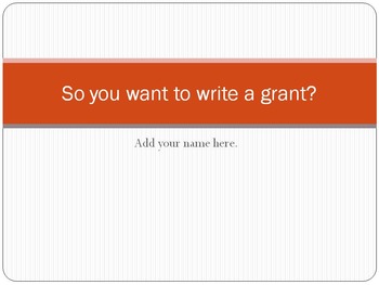 Preview of Tips for Successful Grant Writing: Ideas and Resources