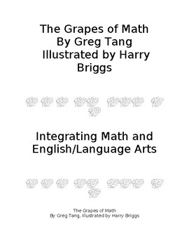 Preview of Grapes of Math by Greg Tang ELA and Math Integration Activities