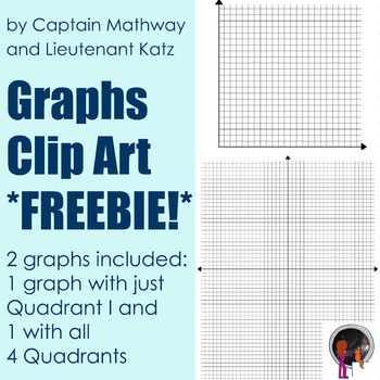 Preview of Graph Clip Art *Freebie* Quadrant I and All 4 Quadrants