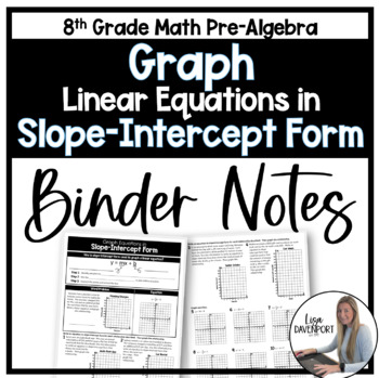 Translations - Binder Notes for 8th Grade Math