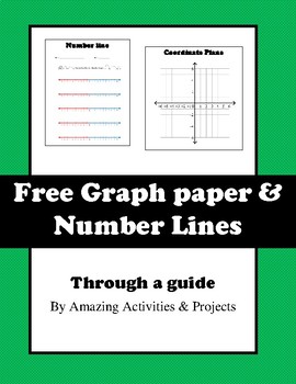 Preview of Free Graph paper & Number Lines Template
