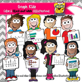 Children with Graphs Commercial Use Clipart