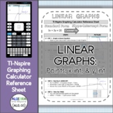 Graph Linear Equations | TI-Nspire Calculator Reference Sh