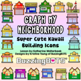 Graph My Neighborhood - Super Cute Kawaii Building Icons