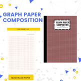 Graph Paper Composition Notebook, 120 Pages A4, Quad Ruled