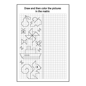 easy graph paper drawings
