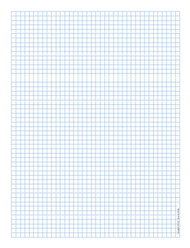 Graph Paper Five Lines Per Inch Blue Dot by ClassroomPrep | TPT