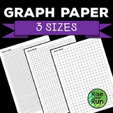 Graph Paper Printable PDF Freebie in 3 sizes of squares