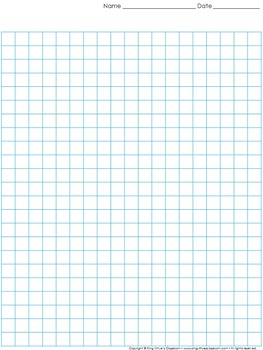 Preview of Graph Paper: Full Page Grid - 1 centimeter squares - 19x23 boxes - King Virtue