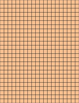 Preview of Graph Paper: Full Page Grid - 1 centimeter squares,colored paper