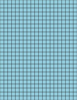 Preview of Graph Paper: Full Page Grid - 1 centimeter squares,colored paper
