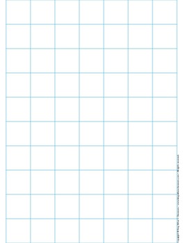 Preview of Graph Paper: Full Page Grid - 1 inch squares - 7x10 boxes - no name line