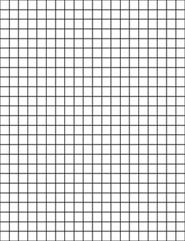 Graph Paper: Full Page Grid - 20x25 boxes