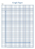 Graph Paper: Full Page Grid - half inch squares - 14x19 boxes