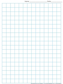 Preview of Graph Paper: Full Page Grid - half inch squares - 14x19 boxes - King Virtue