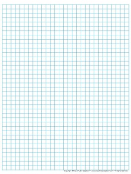 Preview of Graph Paper: Full Page Grid - quarter inch squares - 29x38 boxes - no name line