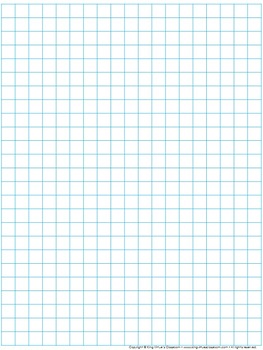 Graph Paper: Full Page Grid - 1 centimeter squares - 19x25 boxes - no name  line