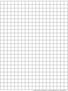 graph paper full page grid 1 centimeter squares 19x25 boxes no name line