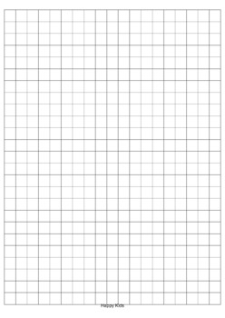 Preview of Graph Paper - Grid Lines Full Page 1 cm with 19 x 25 squares