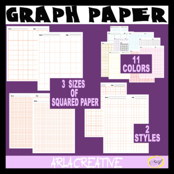 Preview of Graph Paper Grid Pack - Squared Paper Worksheets