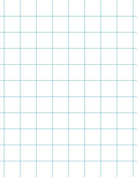 Preview of Graph Paper Grid Paper 4 Sizes: 1 Inch 1/2 Inch 1/4 Inch 1/8 Inch