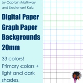 Graph Paper, Grid Paper, Digital Paper Download, 20mm squares