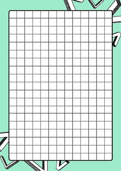 Preview of Graph Paper Mathematics Document in Colorful Geometric Style